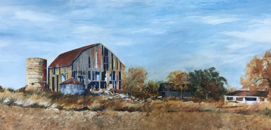 This barn has now been 'disassembled' ~ so its sun has set.